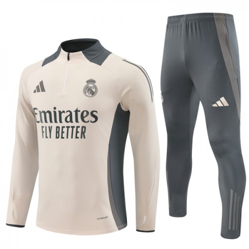 Real Madrid Sweat d'Entraînement Quarter-Zip 2024-25 Real Madrid Sweat d'Entraînement Quarter-Zip 2024-25